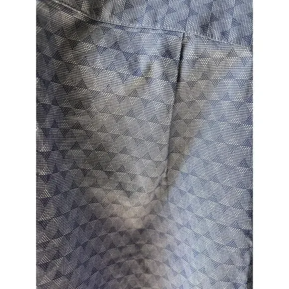 Ben Sherman Dress Shirt Mens Medium 15-15.5 32/33 Blue Button-Up Slim Stretch - Picture 3 of 11